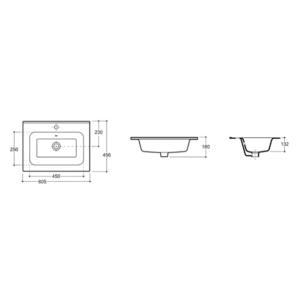 Раковина КЕРАМИН Женева 60,5 см от магазина ЛесКонПром.ру