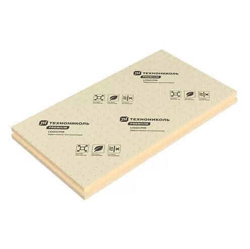 Плита теплоизоляционная LOGICPIR Prof ТЕХНОНИКОЛЬ СХМ/СХМ 2385х1185х85 мм, L-кромка от магазина ЛесКонПром.ру