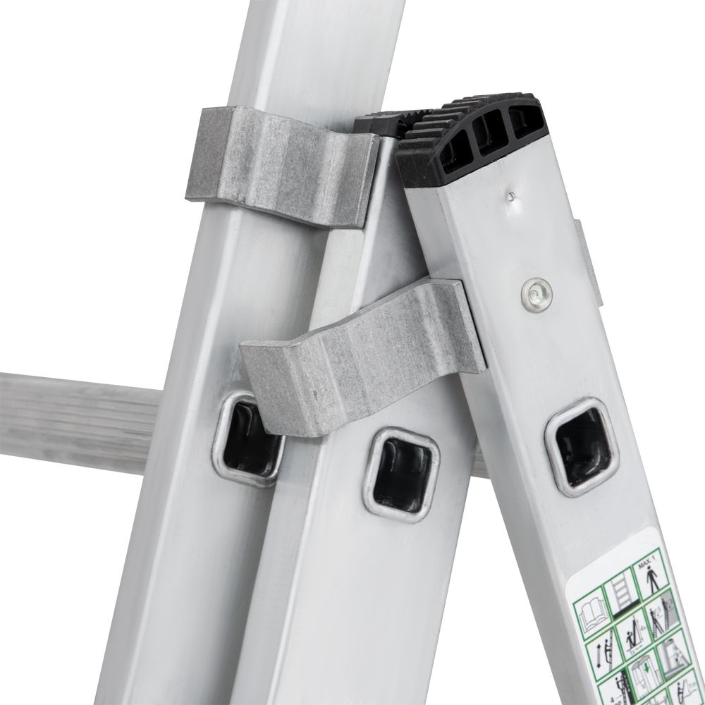 Лестница алюминиевая трехсекционная Новая Высота 3x6 арт. 1230306 от магазина ЛесКонПром.ру