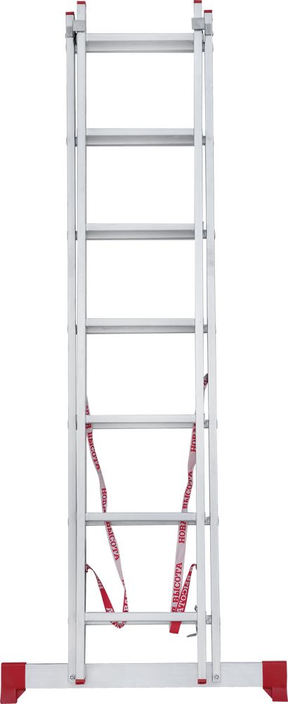 Лестница алюминиевая двухсекционная полупрофессиональная Новая Высота 2x7 арт. 2220207 от магазина ЛесКонПром.ру