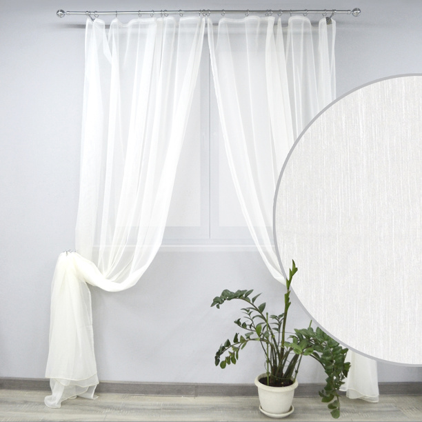 Штора-тюль Верона 200х280 см белая от магазина ЛесКонПром.ру