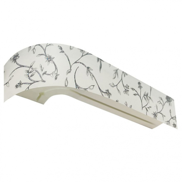 Потолочный карниз двухрядный Элегия белый 200 см от магазина ЛесКонПром.ру