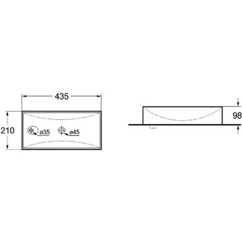 Раковина SantiLine 43 R SL-2009RMB Черная матовая от магазина ЛесКонПром.ру