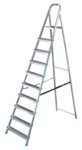 Стремянка стальная оцинкованная PERILLA ЯРУС 10 ступеней (арт.122210) от магазина ЛесКонПром.ру