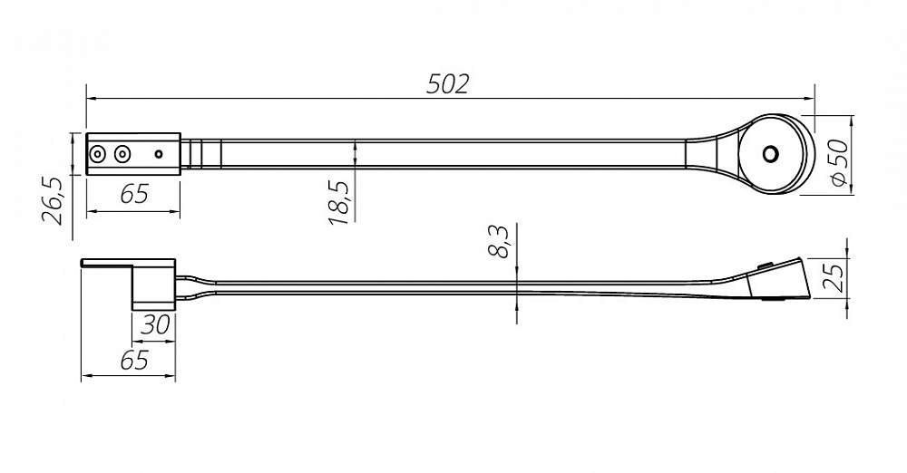Светодиодный светильник c USB зарядкой FLEXI 310006B от магазина ЛесКонПром.ру