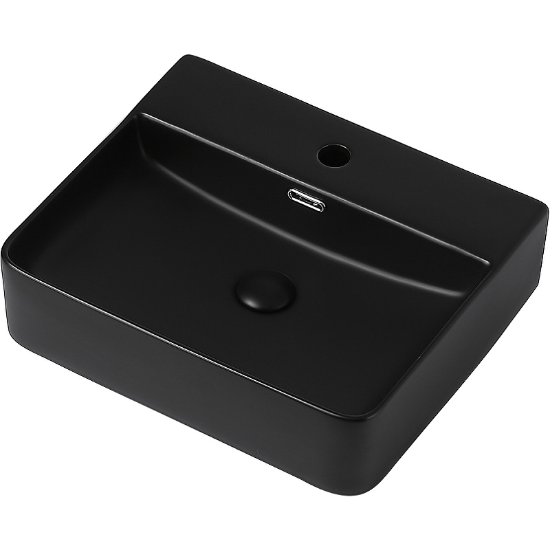 Раковина Abber Rechteck 50 AC2203MB Черная матовая от магазина ЛесКонПром.ру