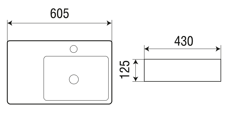 Раковина WeltWasser Elbach 2223 R 60 10000004572 Белый глянец от магазина ЛесКонПром.ру