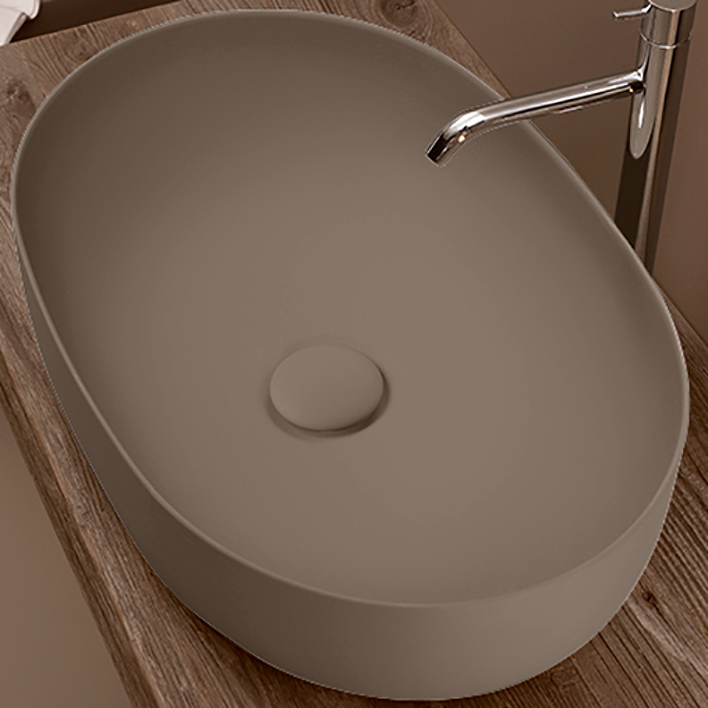 Раковина-чаша Kerasan Nolita 60 534381 Nocciola matt от магазина ЛесКонПром.ру