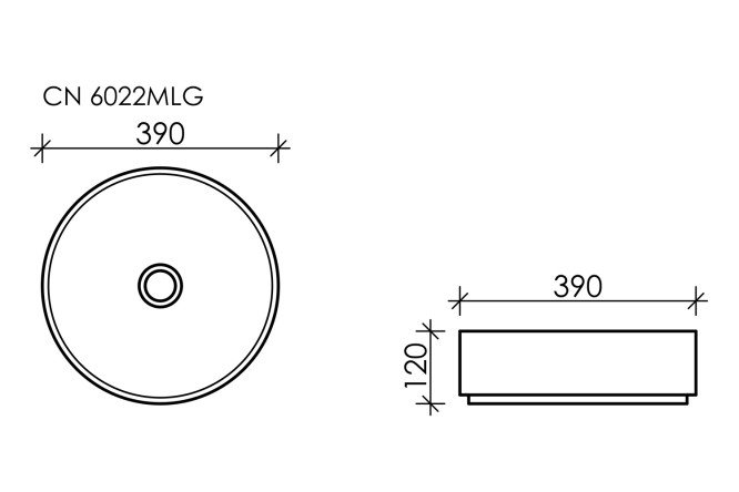 Умывальник накладной CERAMICA NOVA Element 80551242 от магазина ЛесКонПром.ру