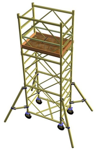 Вышка-тура стальная ULT Osnastka УЛТ-125 Профессионал, Н-6,2м (арт. УЛТ-125-6,2) от магазина ЛесКонПром.ру