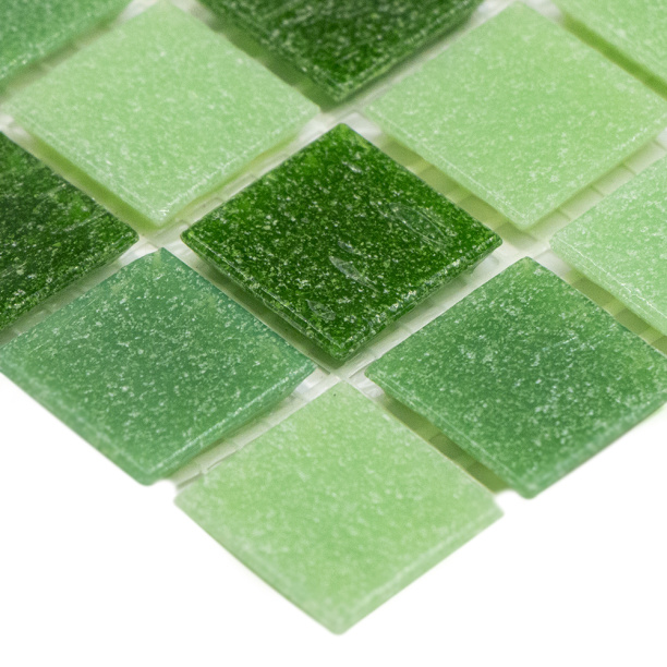 Мозаика Микс зеленый смальта 32,7х32,7х0,4 см от магазина ЛесКонПром.ру
