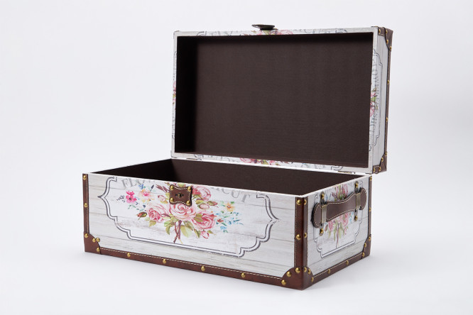 Сундук Нежный букет 49x23x28 см 80435181 от магазина ЛесКонПром.ру