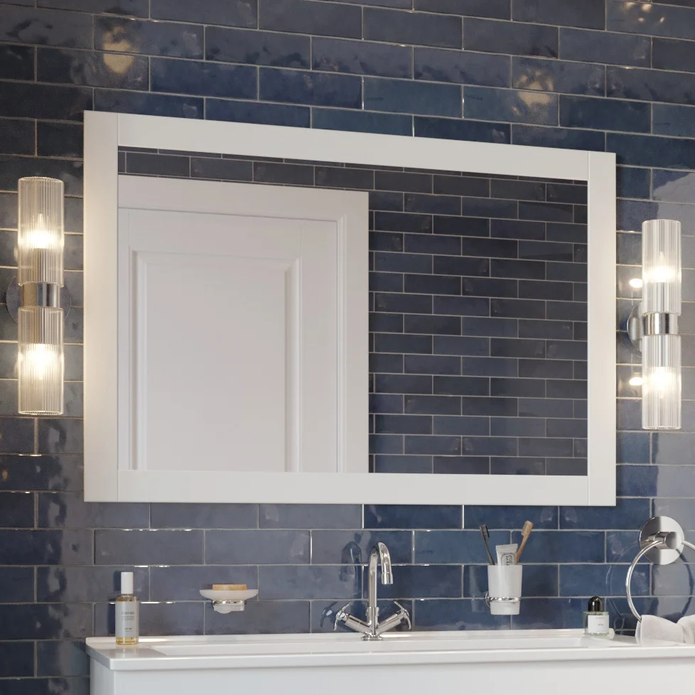 Зеркало Sanflor Ванесса 105, белое от магазина ЛесКонПром.ру