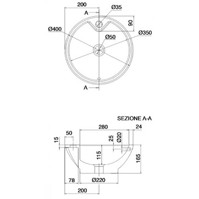 Раковина-чаша Scarabeo Lavabi D Arredo 40 8003 Белая от магазина ЛесКонПром.ру