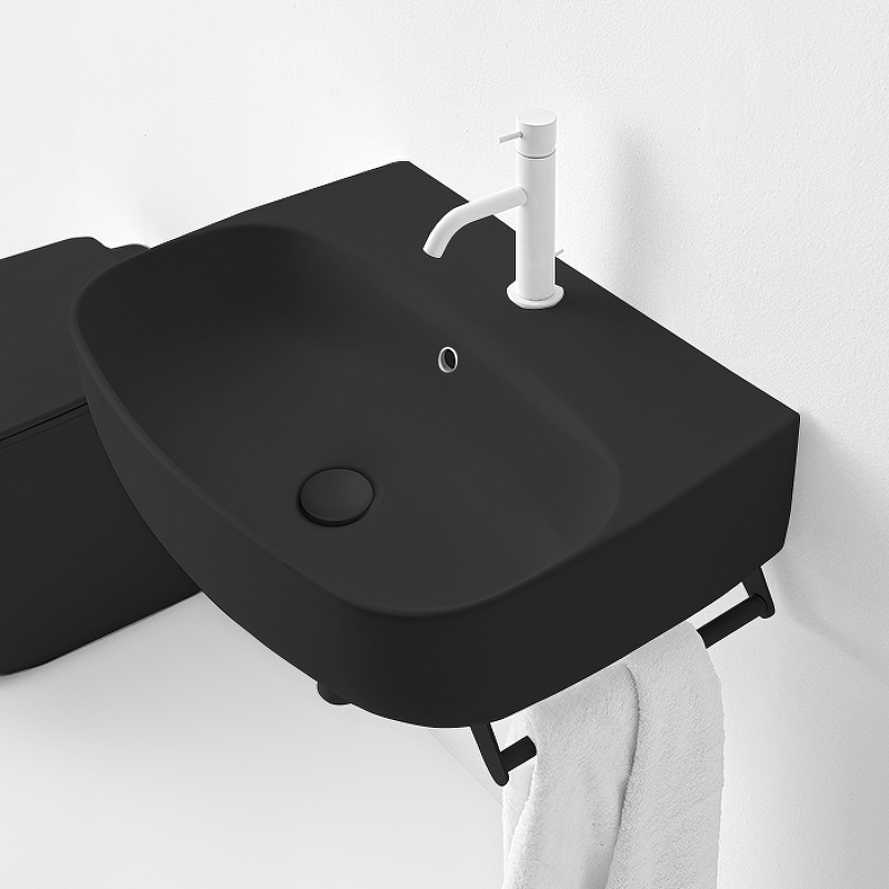 Раковина Kerasan Nolita 50 534031*1 Черная матовая от магазина ЛесКонПром.ру