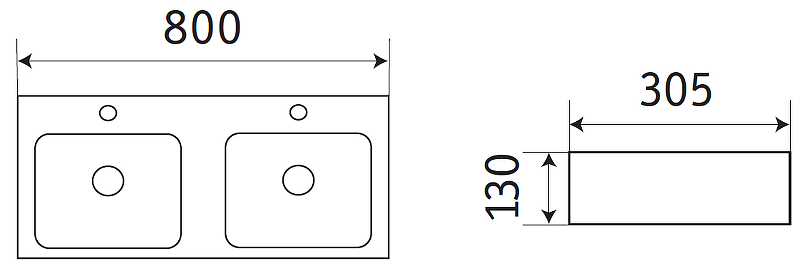 Раковина CeramaLux 80 78694 Белая глянцевая от магазина ЛесКонПром.ру