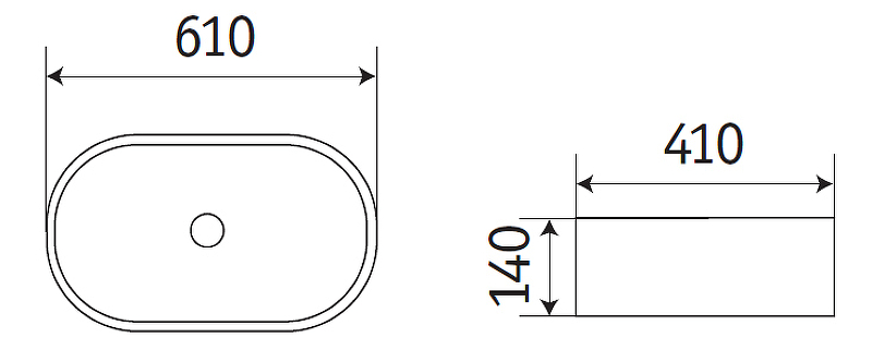 Раковина-чаша CeramaLux 60 78327-1MB Черная матовая от магазина ЛесКонПром.ру