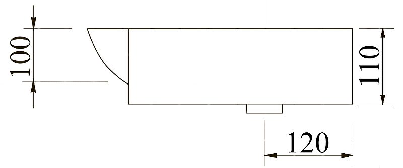 Раковина Avanti Кваттро 100 2465 Белая от магазина ЛесКонПром.ру