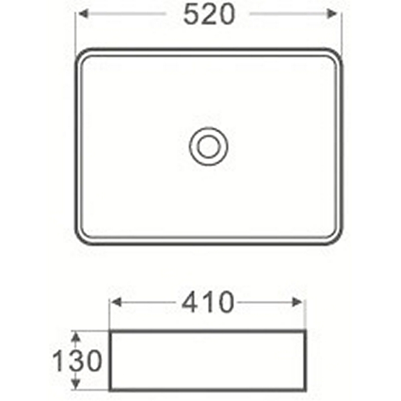Раковина-чаша Azario 52 AZ-2074B Белая от магазина ЛесКонПром.ру