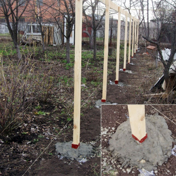 Столб деревянный KDI 200х7х7 см Lavrussia от магазина ЛесКонПром.ру