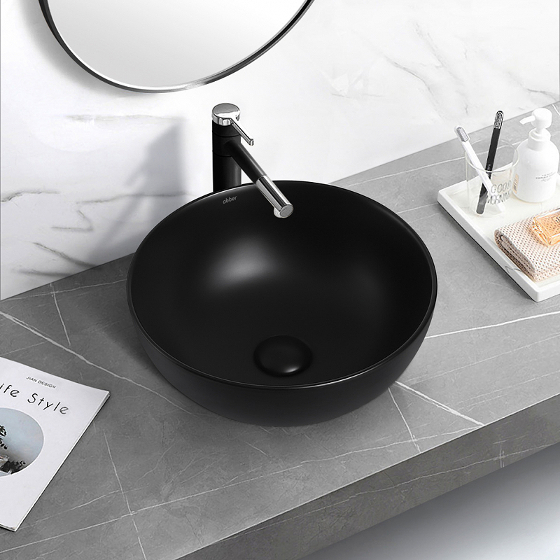 Раковина-чаша Abber Bequem 36 AC2105MB Черная матовая от магазина ЛесКонПром.ру