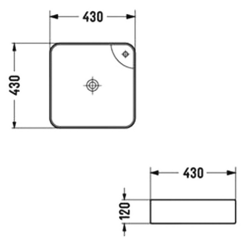 Раковина-чаша Bond 43 S04-430 Белая глянцевая от магазина ЛесКонПром.ру