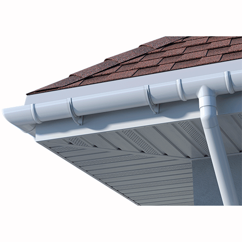 Кронштейн желоба ТЕХНОНИКОЛЬ ПВХ 125/82, белый от магазина ЛесКонПром.ру