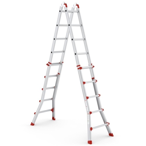 Многофункциональная алюминиевая 5-ти ступенчатая TOROS складная  лестница CAGSAN от магазина ЛесКонПром.ру