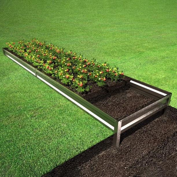 Гряда садовая оцинкованная 1 м х 2 м от магазина ЛесКонПром.ру