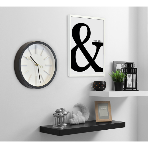 Часы настенные круглые Black d25 см от магазина ЛесКонПром.ру