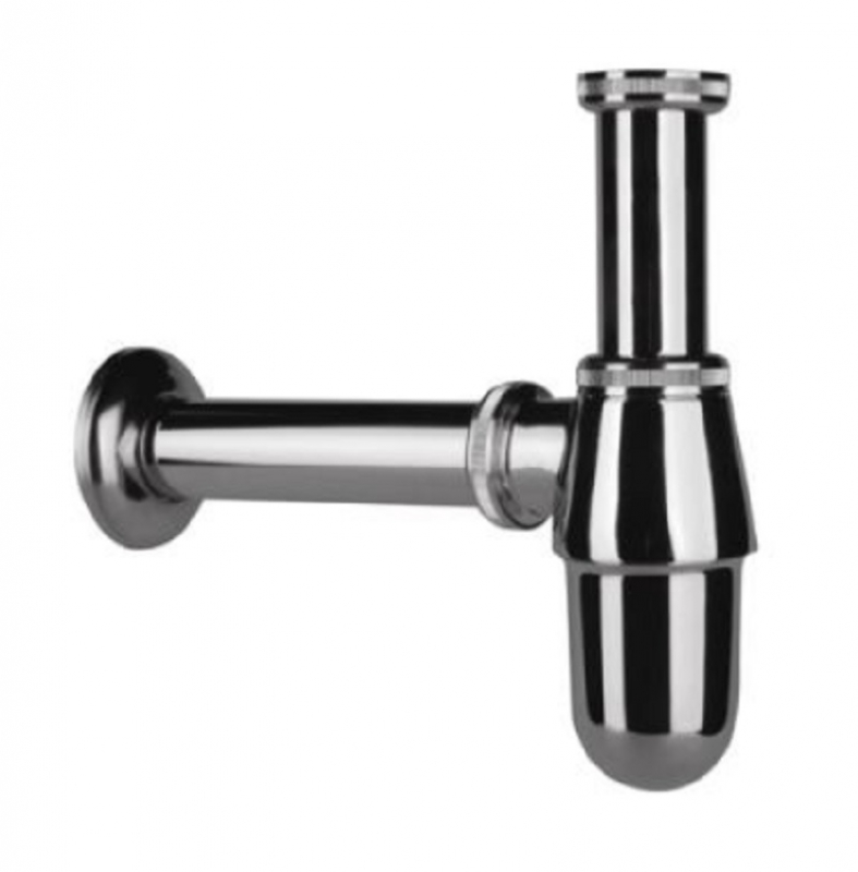 Сифон для раковины PlastBrno EMCR001 Хром от магазина ЛесКонПром.ру