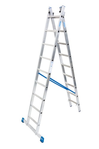 Лестница алюминиевая двухсекционная KRAUSE STABILO 2х9 арт. 133472 от магазина ЛесКонПром.ру