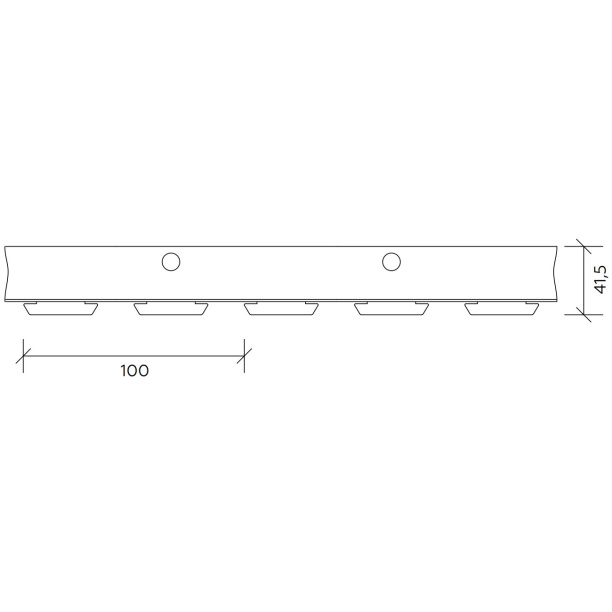 Гребенка для реечного потолка Албес Немецкий 3 м от магазина ЛесКонПром.ру
