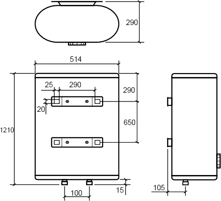 Накопительный водонагреватель Thermex Dion 100 V электрический от магазина ЛесКонПром.ру