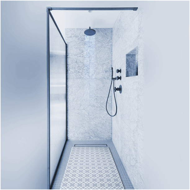 Коврик для ванной ВИЛИНА серый 130 см ПВХ от магазина ЛесКонПром.ру