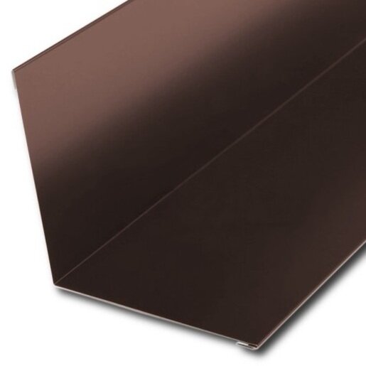 Планка примыкания GRAND LINE 150х250х2000 мм 0,5 мм Satin с пленкой RAL 8017 от магазина ЛесКонПром.ру