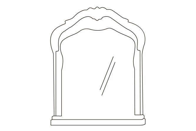 Зеркало Скарлетт 80512995 от магазина ЛесКонПром.ру