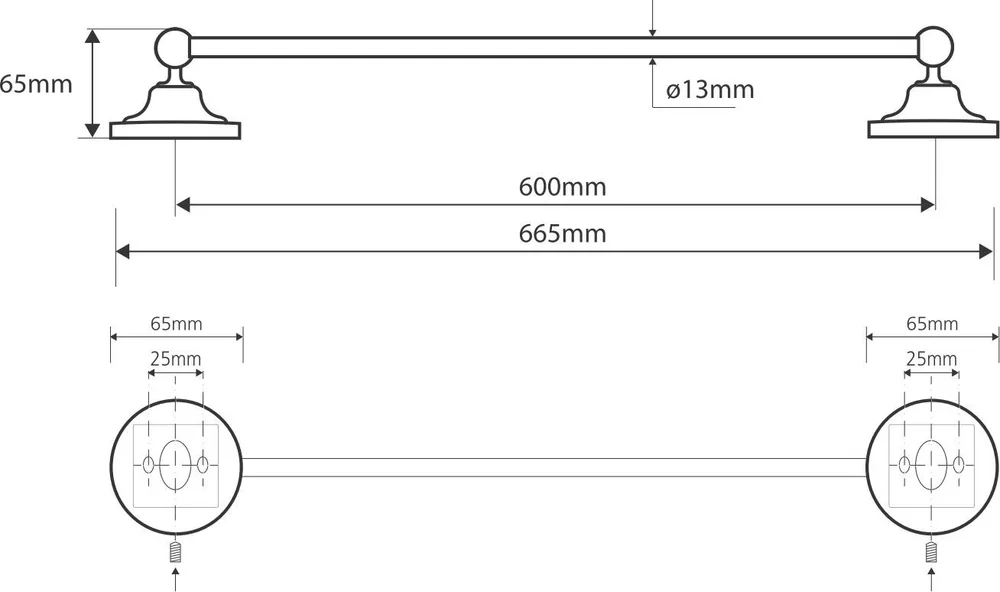 Полотенцедержатель Bemeta Retro 144104047 от магазина ЛесКонПром.ру