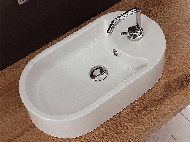 Раковина Scarabeo Seventy 41 8093 Белая от магазина ЛесКонПром.ру