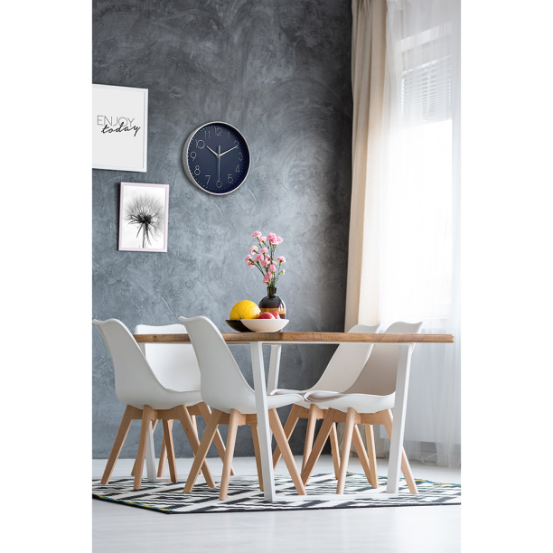 Часы настенные круглые Silver d30 см от магазина ЛесКонПром.ру