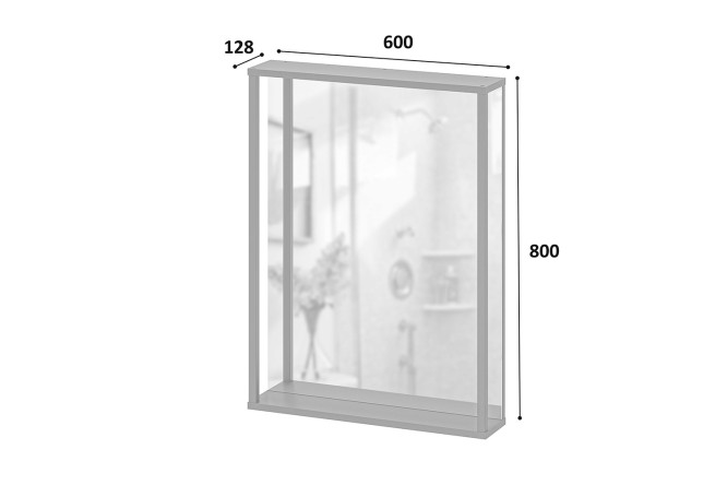 Зеркало навесное LAZURIT Фокус 80539295 от магазина ЛесКонПром.ру