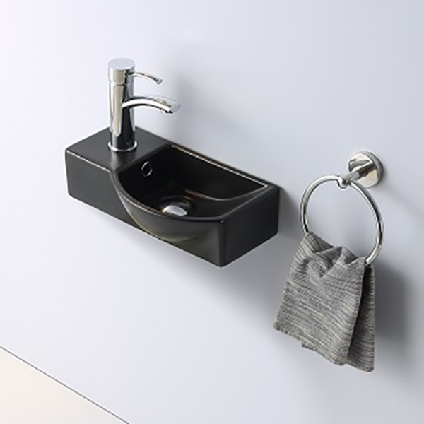 Раковина CeramaLux 40 7947ARMB Черная от магазина ЛесКонПром.ру