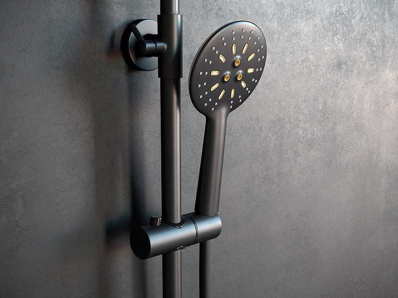 Душевая система Laguraty 17057 Черный от магазина ЛесКонПром.ру