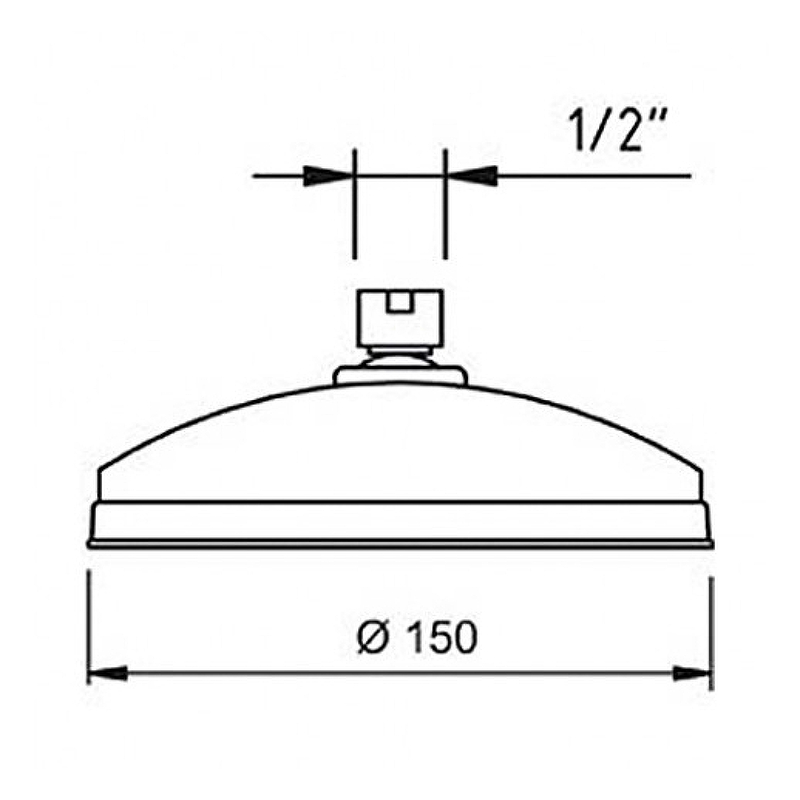 Верхний душ Clever Tampa 96437 Хром от магазина ЛесКонПром.ру