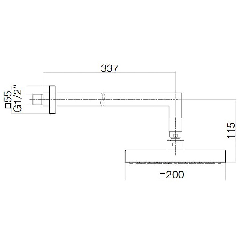 Верхний душ Webert AC0840794 Золото матовое от магазина ЛесКонПром.ру