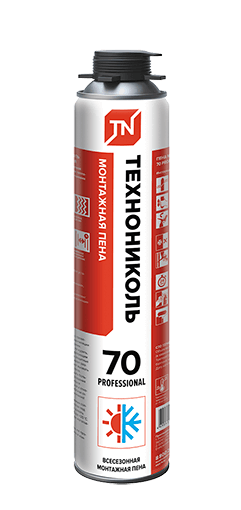 Пена монтажная ТЕХНОНИКОЛЬ 70 PROFESSIONAL всесезонная от магазина ЛесКонПром.ру