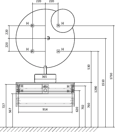 Зеркало круглое Raval Decent с подсветкой от магазина ЛесКонПром.ру