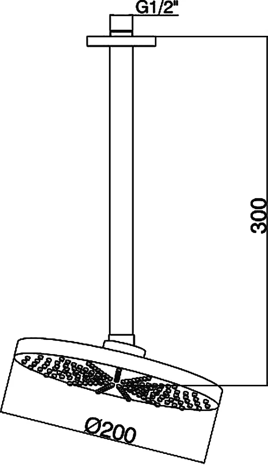 Верхний душ GPD ADS11 от магазина ЛесКонПром.ру