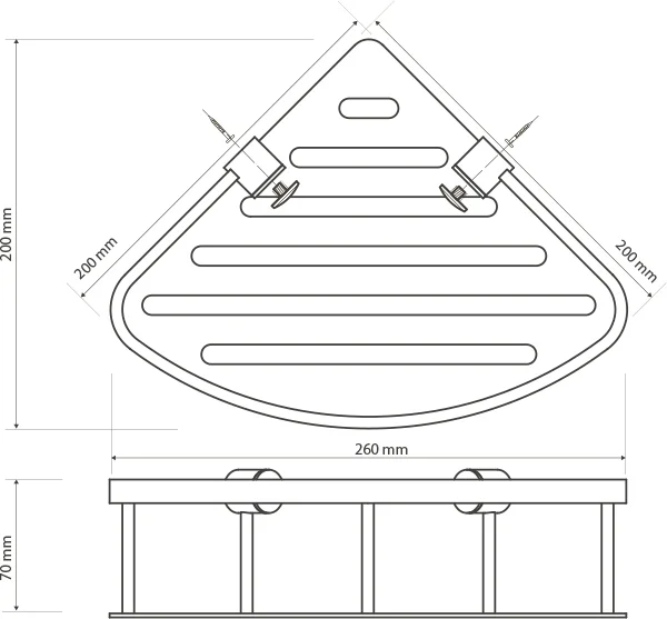 Полка Bemeta Cytro 146208072 для душа от магазина ЛесКонПром.ру