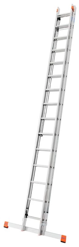 Лестница алюминиевая двухсекционная с канатной тягой KRAUSE ROBILO 2х18 от магазина ЛесКонПром.ру